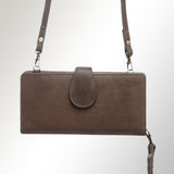 American Darling ADBGM113B Wristlet Genuine Leather Women Bag Western Handbag Purse