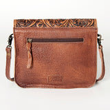 American Darling Small Crossbody Hand Tooled Hair On Genuine Leather Western Women Bag Handbag Purse | for Cute