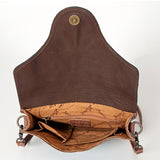 American Darling Small Crossbody Hand Tooled Hair On Genuine Leather Western Women Bag Handbag Purse | for Cute