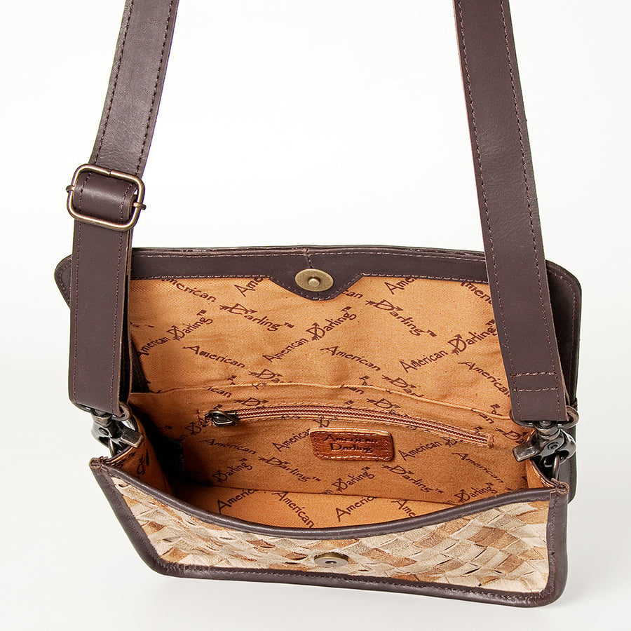 American Darling Small Crossbody Full Grain Genuine Leather Western Women Bag Handbag Purse | Cute