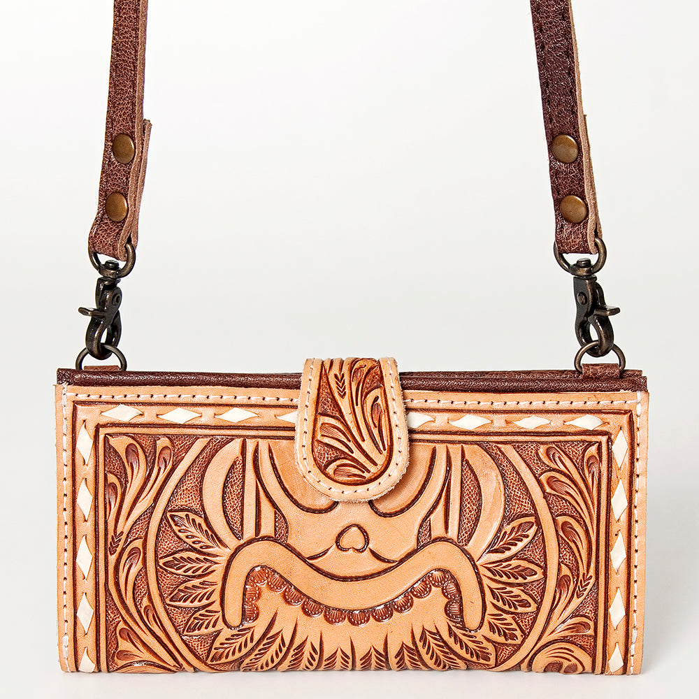 American Darling Small Crossbody Hand Tooled Genuine Leather Western Women Bag Handbag Purse |