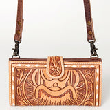 American Darling Small Crossbody Hand Tooled Genuine Leather Western Women Bag Handbag Purse |