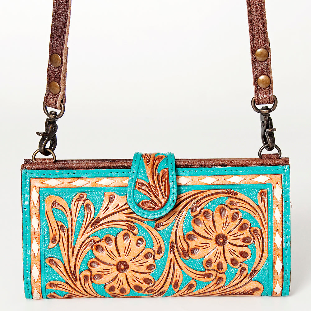 American Darling Small Crossbody Hand Tooled Genuine Leather Western Women Bag Handbag Purse |