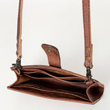 American Darling Small Crossbody Hand Tooled Genuine Leather Western Women Bag Handbag Purse |