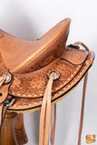 Western Horse Wade Buckstitch Saddle American Leather Trail Barrel Racing Hilason Antique Tan