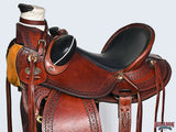Western Horse Wade Saddle American Leather Ranch Roping Dark Brown Hilason