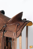 Western Horse Saddle American Leather Wade Ranch Roping Dark Brown Hilason