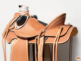 Western Horse Saddle American Leather Wade Ranch Roping Basketweave Tan Hilason