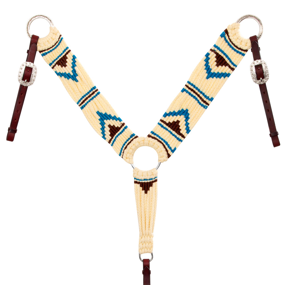 Hilason Horse 100% Wool Breast Collar Woven Off White