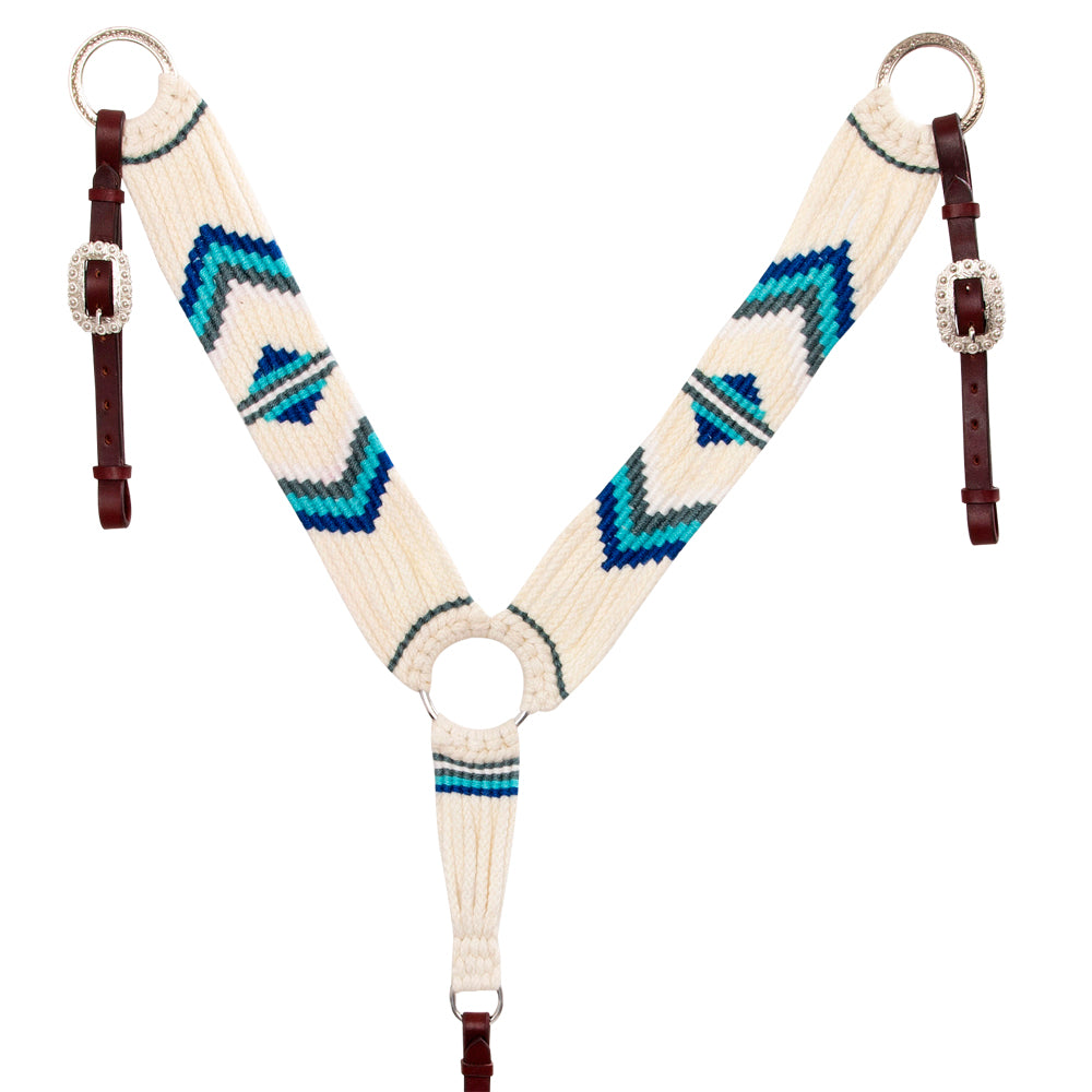 Hilason Horse 100% Wool Breast Collar Woven Off White