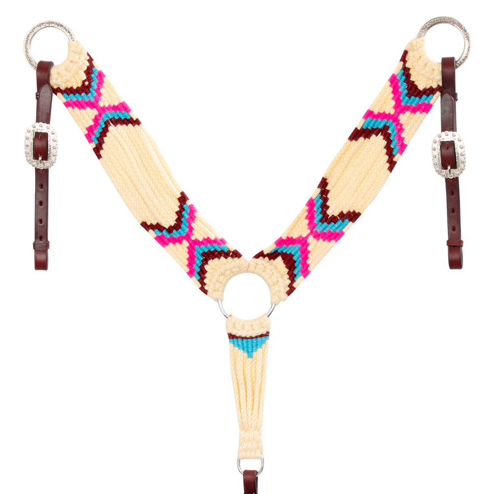 Hilason Horse 100% Wool Breast Collar Woven Off White