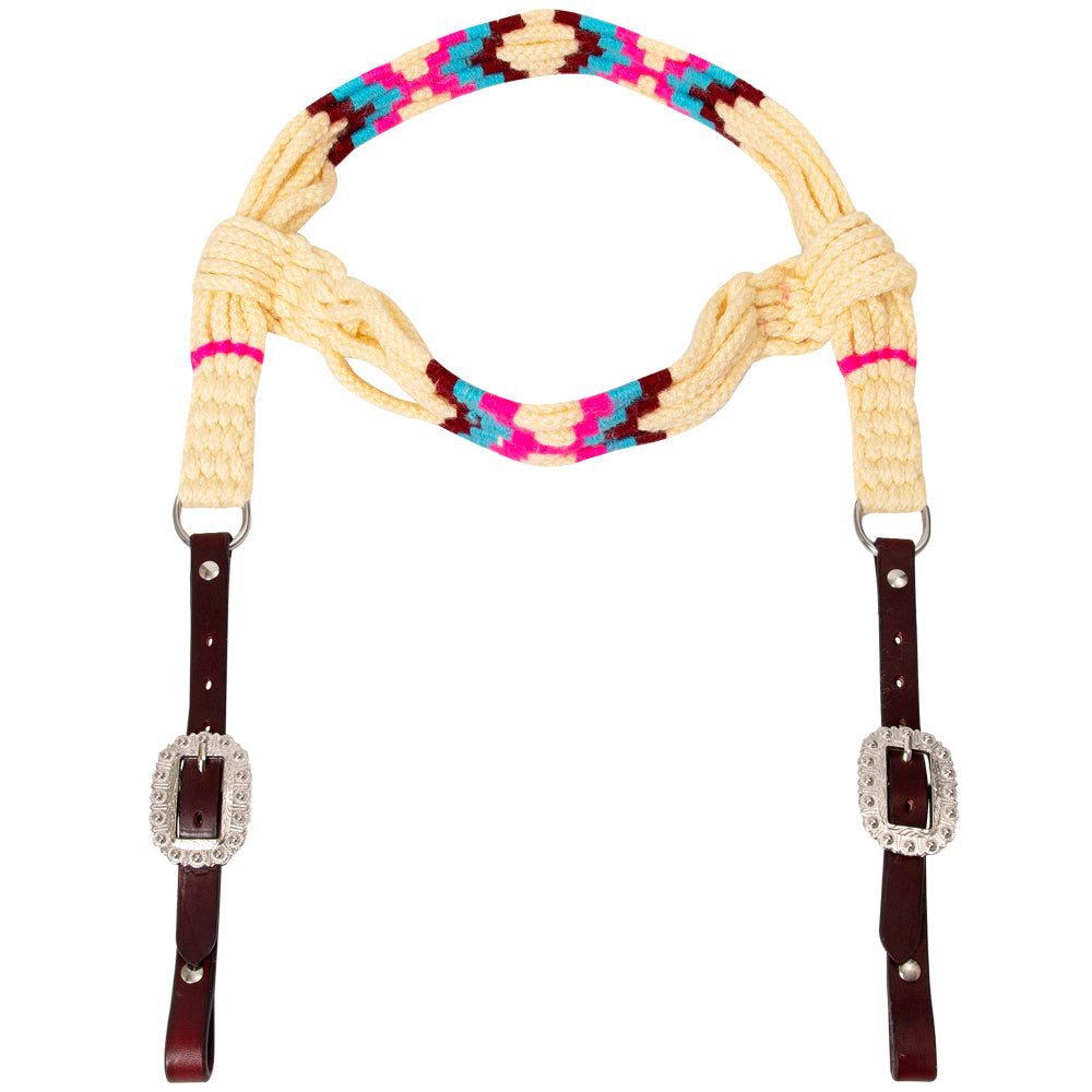 Hilason Horse 100% Wool Headstall Woven Off White