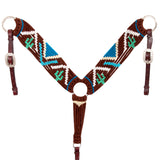 Hilason Horse 100% Wool Breast Collar Woven Off White