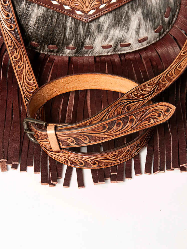 American Darling Messenger Hand Tooled Genuine Leather women bag western handbag purse