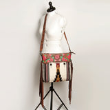 American Darling Signature Crossbody Hand Tooled Saddle Blanket Genuine Leather Western Women Bag Handbag Purse | for Cute