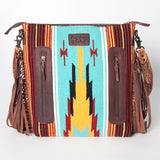 American Darling Signature Crossbody Hand Tooled Saddle Blanket Genuine Leather Western Women Bag Handbag Purse | for Cute