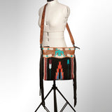 American Darling Signature Crossbody Hand Tooled Saddle Blanket Genuine Leather Western Women Bag Handbag Purse | for Cute