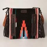 American Darling Signature Crossbody Hand Tooled Saddle Blanket Genuine Leather Western Women Bag Handbag Purse | for Cute