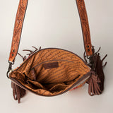 American Darling Signature Crossbody Hand Tooled Saddle Blanket Genuine Leather Western Women Bag Handbag Purse | for Cute