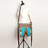 American Darling Signature Crossbody Hand Tooled Saddle Blanket Genuine Leather Western Women Bag Handbag Purse | for Cute