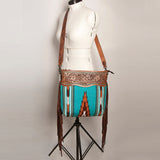 American Darling Signature Crossbody Hand Tooled Saddle Blanket Genuine Leather Western Women Bag Handbag Purse | for Cute