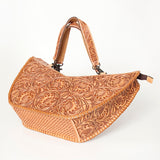 American Darling Tote Hand Tooled Genuine Leather Western Women Bag Handbag Purse | White Travel Bags College Casual