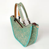 American Darling Tote Hand Tooled Genuine Leather Western Women Bag Handbag Purse | White Travel Bags College Casual