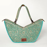 American Darling Tote Hand Tooled Genuine Leather Western Women Bag Handbag Purse | White Travel Bags College Casual