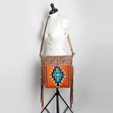 American Darling Cross Body Hand Tooled Saddle Blanket Genuine Leather Western Women Bag Handbag Purse | Crossbody for Cute