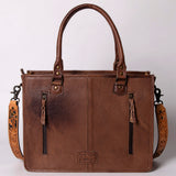 American Darling ADBG230K Briefcase Hand Tooled Saddle Blanket Genuine Leather Women Bag Western Handbag Purse