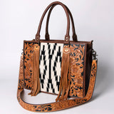 American Darling Briefcase Hand Tooled Saddle Blanket Genuine Leather women bag western handbag purse