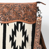 American Darling Signature Crossbody Hand Tooled Saddle Blanket Genuine Leather Western Women Bag Handbag Purse | for Cute