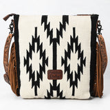 American Darling Signature Crossbody Hand Tooled Saddle Blanket Genuine Leather Western Women Bag Handbag Purse | for Cute