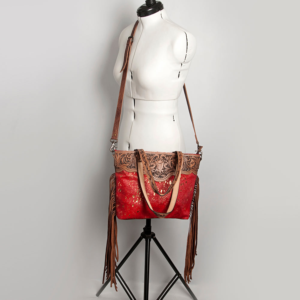 American Darling Tote Hair-On Genuine Leather Western Women Bag Handbag Purse | Travel Bags College Casual