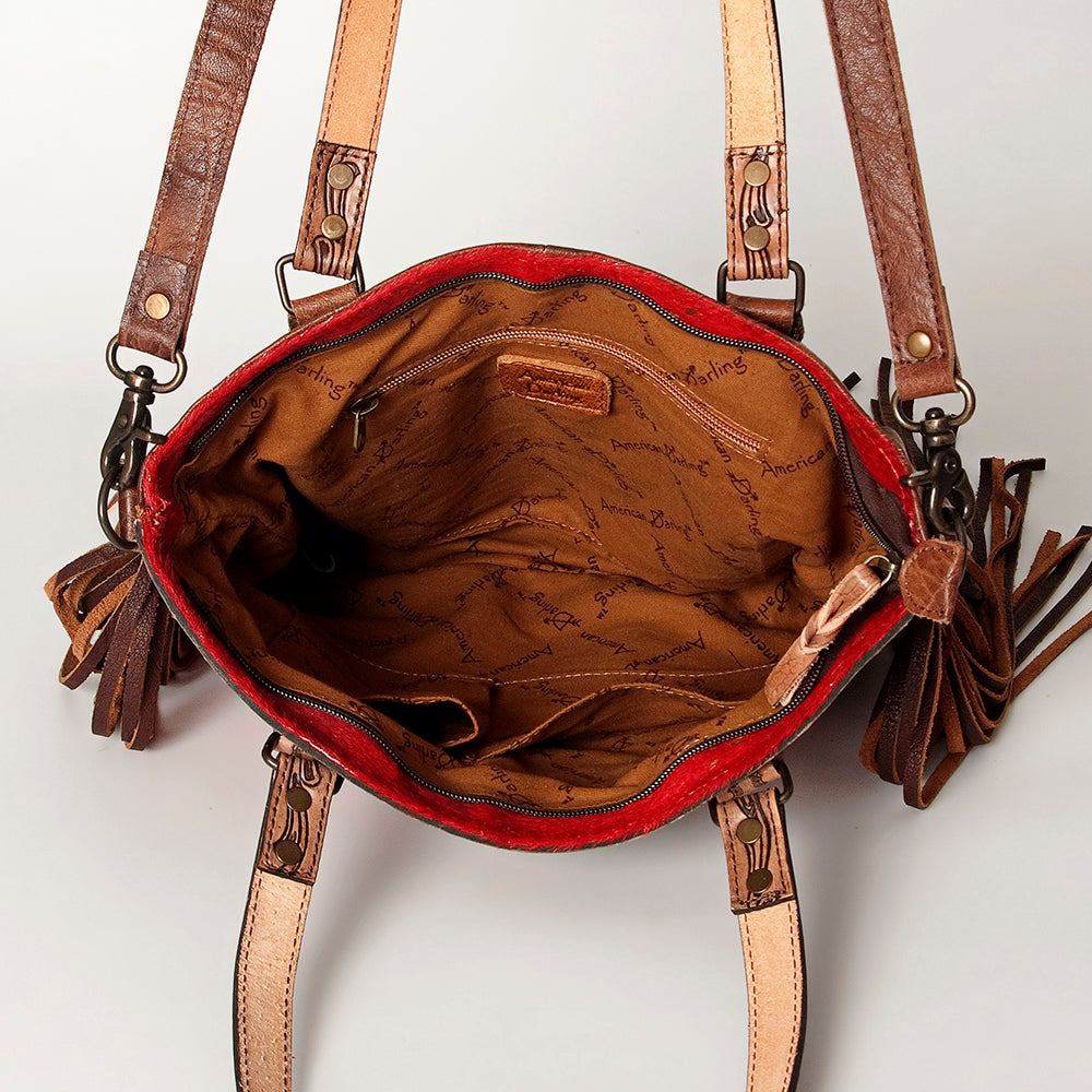 American Darling Tote Hair-On Genuine Leather Western Women Bag Handbag Purse | Travel Bags College Casual