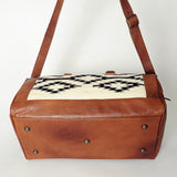 American Darling ADBGS174D Duffel Saddle Blanket Genuine Leather Women Bag Western Handbag Purse