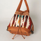 American Darling Cross Body Hand Tooled Saddle Blanket Hair On Genuine Leather Western Women Bag Handbag Purse Crossbody Cute