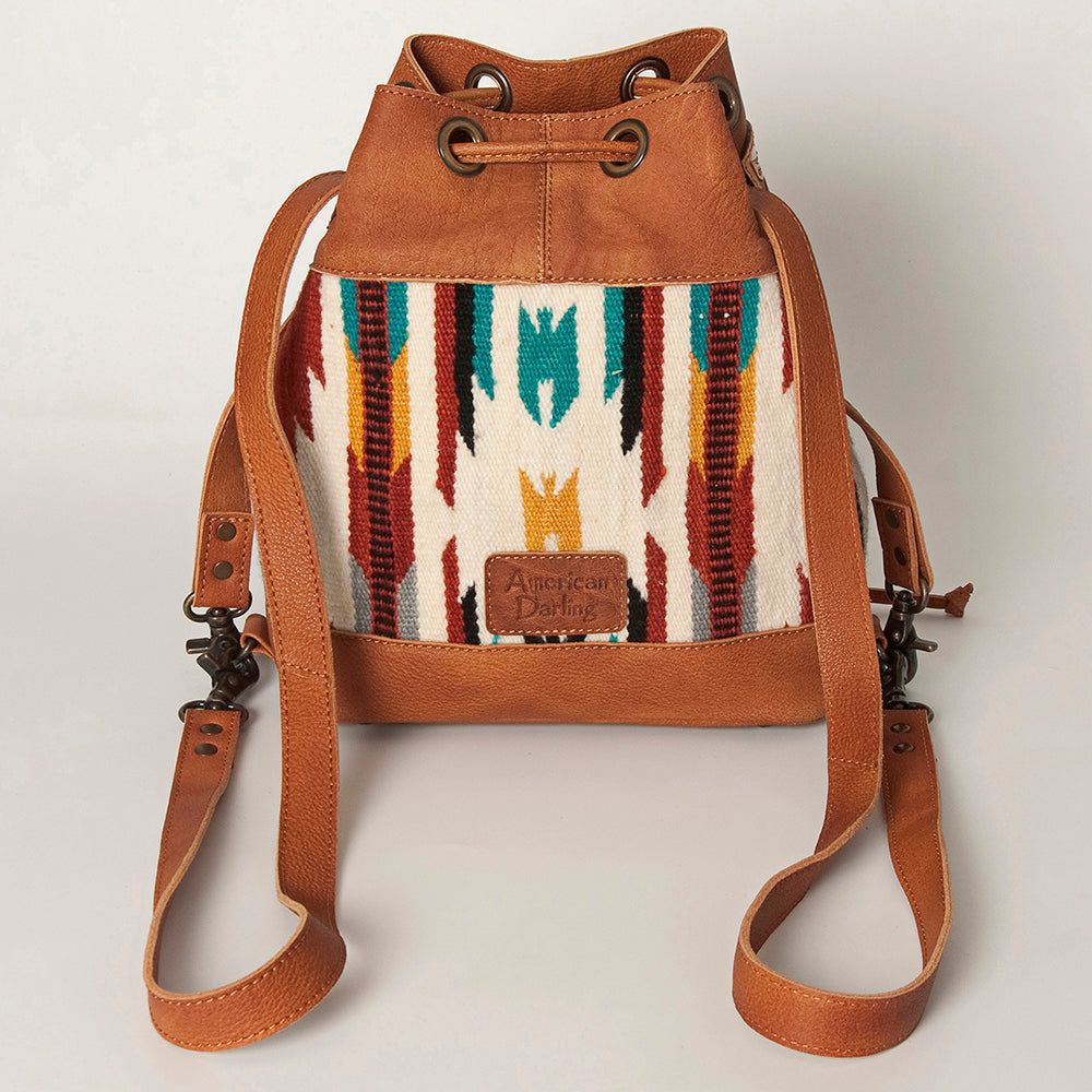 American Darling Cross Body Hand Tooled Saddle Blanket Hair On Genuine Leather Western Women Bag Handbag Purse Crossbody Cute