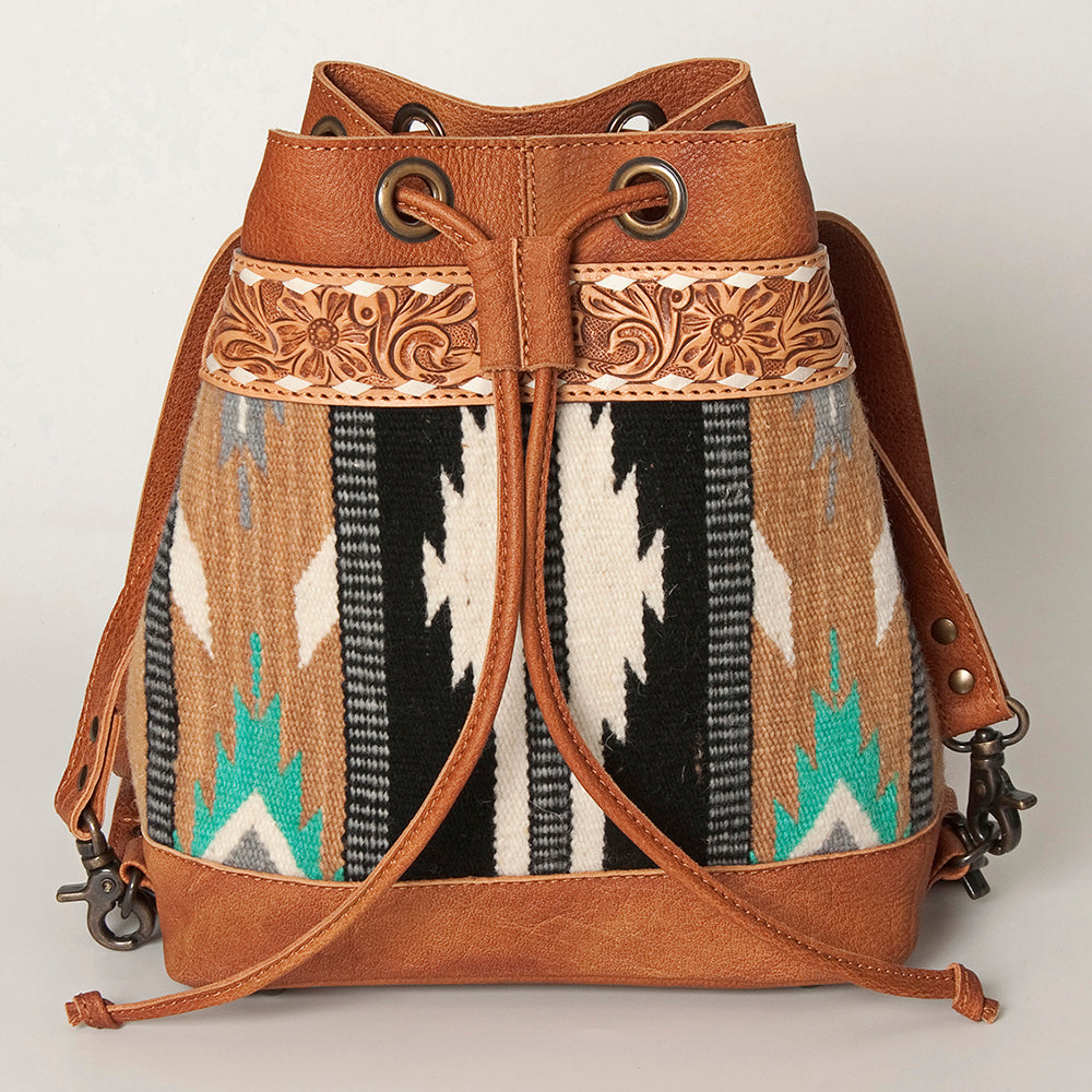 American Darling Cross Body Hand Tooled Saddle Blanket Hair On Genuine Leather Western Women Bag Handbag Purse Crossbody Cute
