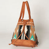 American Darling Cross Body Hand Tooled Saddle Blanket Hair On Genuine Leather Western Women Bag Handbag Purse Crossbody Cute