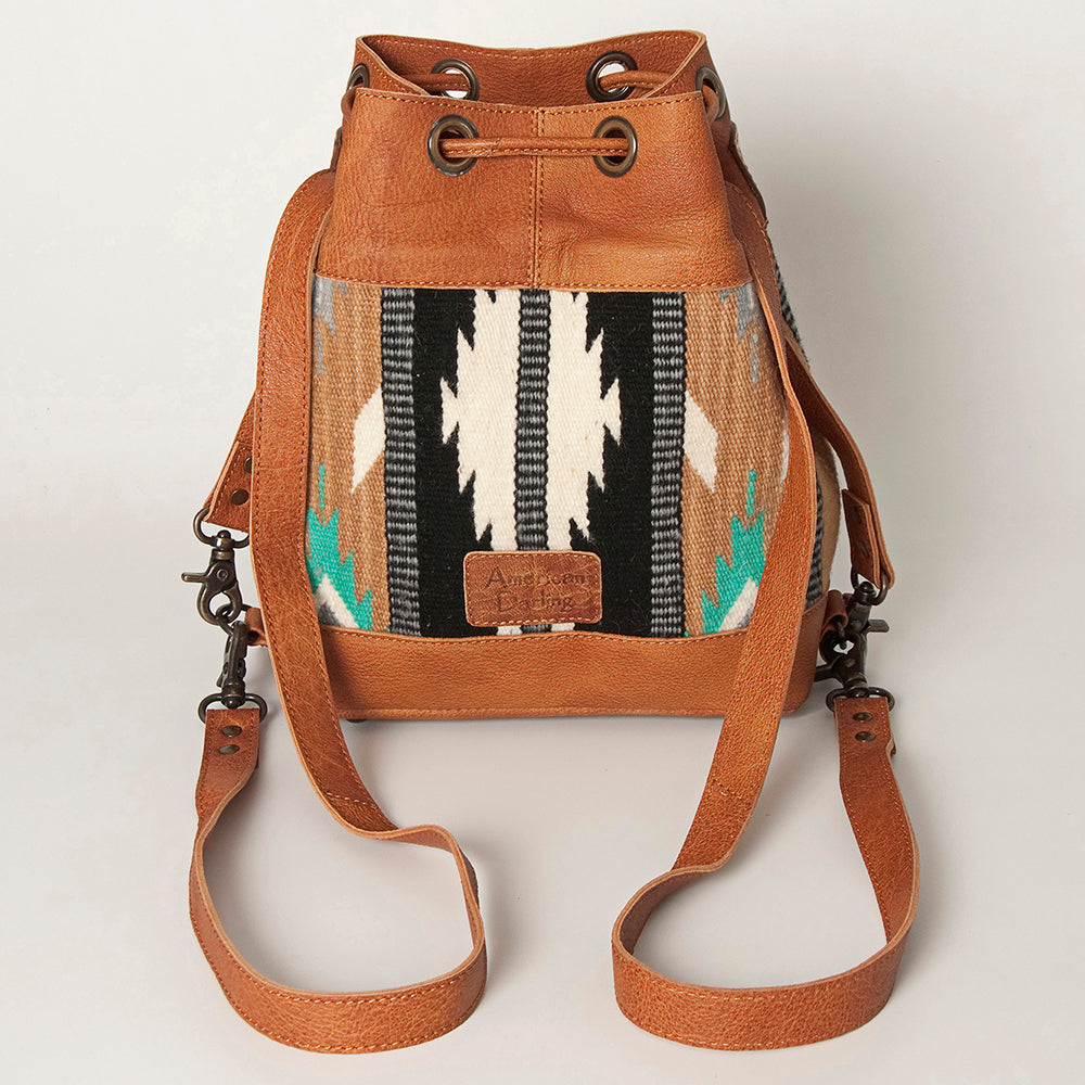 American Darling Cross Body Hand Tooled Saddle Blanket Hair On Genuine Leather Western Women Bag Handbag Purse Crossbody Cute