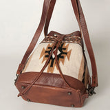 American Darling Cross Body Hand Tooled Saddle Blanket Hair On Genuine Leather Western Women Bag Handbag Purse Crossbody Cute