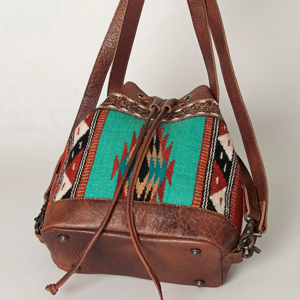 American Darling Cross Body Hand Tooled Saddle Blanket Hair On Genuine Leather Western Women Bag Handbag Purse Crossbody Cute