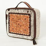 American Darling Jewelry Case Hand Tooled Hair-On Genuine Leather Western Women Bag | Organizer Box for Travel
