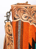 American Darling Cross Body Hand Tooled Saddle Blanket Genuine Leather Women Bag Western Handbag Purse