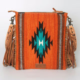 American Darling Cross Body Hand Tooled Saddle Blanket Genuine Leather Women Bag Western Handbag Purse