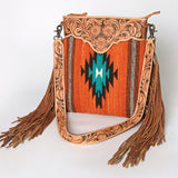 American Darling Cross Body Hand Tooled Saddle Blanket Genuine Leather Women Bag Western Handbag Purse