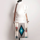 American Darling Cross Body Hand Tooled Saddle Blanket Hair On Genuine Leather Western Women Bag Handbag Purse Crossbody Cute
