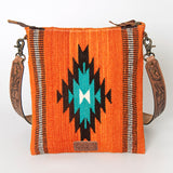 American Darling Cross Body Saddle Blanket Genuine Leather Western Women Bag Handbag Purse | Crossbody for Cute