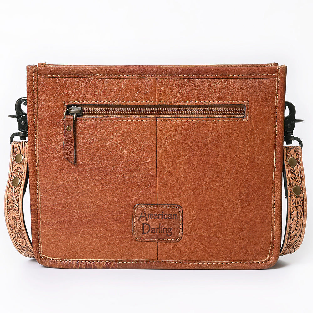 American Darling Messenger Hand Tooled Genuine Leather Women Bag Western Handbag Purse